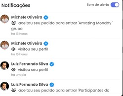 Notificações em tempo real